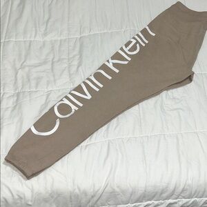 Calvin Klein Taupe Logo Joggers